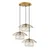 Opviq Luster Mantar-6503-S-1, 68x68x110cm, IP20, Zlatne boje