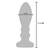 ToyJoy Buttocks The Slider Vibrating Metal Buttplug Large Silver