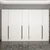 Hanah Home Ormar za hodnik Noah 8259, 315x210x35 cm, Beli