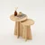 Hanah Home Mushroom Sto za dnevnu sobu (2 dela), Braon