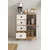 Hanah Home višenamenski ormarić Elmar, 66 cm, hrast Sonoma / beli