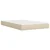Vidaxl Box spring postelja z vzmetnico krem 120x200 cm blago