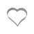 3-piece cookie cutter set, 4 cm, 5 cm, 6 cm, Heart - Westmark