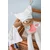 Plyšový medvedík s handričkou Plush Bear White Doudou et Compagnie s QR kódom na rozprávky biely 35 cm od 0 mes DC4060