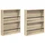 Polica za časopise s policom 2 pcs Sonoma hrast 60 x 12 x 70 cm