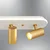 Hanah home Zidna lampa 3000K, 75W LED, Belo-Zlatna
