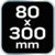 Tesarska spona 80 x 300 mm 45-452