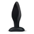 AfterDark Dolmen Butt Plug Silicone Black Size M 10.5 cmx3 cm