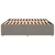 Vidaxl Posteljni okvir brez vzmetnice taupe 180x200 cm blago