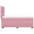 Vidaxl Box spring postelja z vzmetnico roza 100x200 cm žamet
