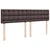 Vidaxl Box spring postelja z vzmetnico temno rjava 180x200 cm blago