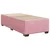 Vidaxl Box spring postelja z vzmetnico roza 90x190 cm žamet