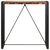 Vidaxl Barska miza 110x60x110 cm iz trdnega predelanega lesa