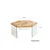 Hanah Home Klub sto Hexagon S304 80x35x70cm Hrast