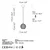 Opviq Luster Selcuklu-Mr-788-1, 17cm, IP20, Zlatno-crne boje
