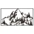 Rustic Mountain VNT017 vintage dekorativni metalni zidni dodatak