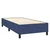 vidaXL Box spring postelja z vzmetnico LED modra 90x200 cm blago