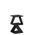 Hanah Home Klub sto Albeni, 29.6x54.2x29.6 cm, Tamnosivi
