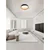 SIGI  PLAFONJERA LED /3000K/50W/4201Lm/CRNA & WOOD