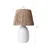Opviq Stona lampa E27 Socket, Belo-Hrast