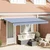 Vidaxl Retraktilna tenda Modra 400 x 200 cm blago