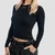 GymBeam Women‘s Aura Long Sleeve T-Shirt Black