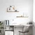 Polica na zidu 2 pcs Smeđa 80 x 9 x 3 cm Konstruirano drvo
