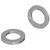 Podlošci 2 pcs Srebrno 10 x 10 x 1,2 mm Čelik