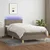 Vidaxl Box spring postelja z vzmetnico LED taupe 90x200 cm blago