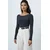Trend Alacati Stili Ženska bluza Alc-X14395, Crna