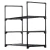 Vilde 568052 - Metalni stalak za obucu na 3 nivoa 57 x 28 x 55 cm