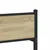 Vidaxl Kovinski posteljni okvir brez vzmetnice sonoma hrast 120x190 cm