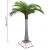 Umjetna palma 15 listova 200 cm zelena