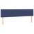 vidaXL Box spring postelja z vzmetnico moder 200x200 cm blago