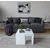 Hanah Home Ortanca Sto za dnevnu sobu, Bela