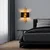 Opviq Zidna lampa Axis-15114, 35x75x10cm, IP20, Zlatno-crna boje