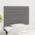 Vidaxl Vzglavje postelje temno sivo 100x5x118/128 cm blago