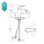 Rosan Baterija za lavabo Stolz 130101, Hrom