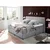 MID.YOU POSTELJA BOXSPRING 180 cm  x 200 cm , tekstil, leseni material svetlo siva