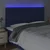 Vidaxl vidaXL Vzglavje postelje z LED modro 200x5x118/128 cm blago