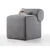 Atelier del Sofa Tabure 45x56x60cm, Sivo