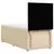 vidaXL vidaXL Box spring postelja z vzmetnico krem 80x200 cm blago, (21261114)