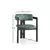 Hanah Home Trpezarijska stolica 58x76x49cm Crno-Zelena