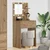 Vidaxl Toaletne mize za spalnice Umetni hrast 80 x 39,6 x 135 cm