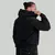 STRIX Zip Hoodie Washed Black