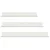Lebdeća polica Zidne 3 pcs Bijeli 40 x 9 x 2,5 cm Čelik