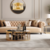 Luster na lancu RITZ 12xE14/40W/230V prečnik 54 cm zlatna