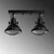 Opviq Luster Spoly-15430, Crni