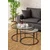 Hanah Home Klub sto Belarus 15x45x15cm Crni
