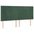 Vidaxl Box spring postelja z vzmetnico LED tem. zelena 160x200cm žamet